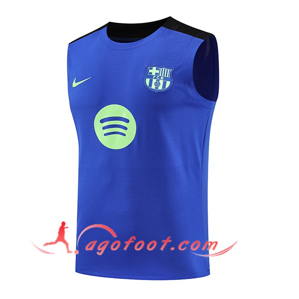 Training Debardeur FC Barcelone Bleu/Noir/Vert 2025/2026
