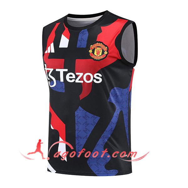 Training Debardeur Manchester United Noir/Bleu/Rouge 2025/2026