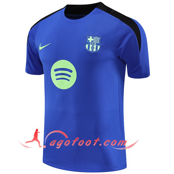Training T-Shirts FC Barcelone Bleu/Noir/Vert 2025/2026