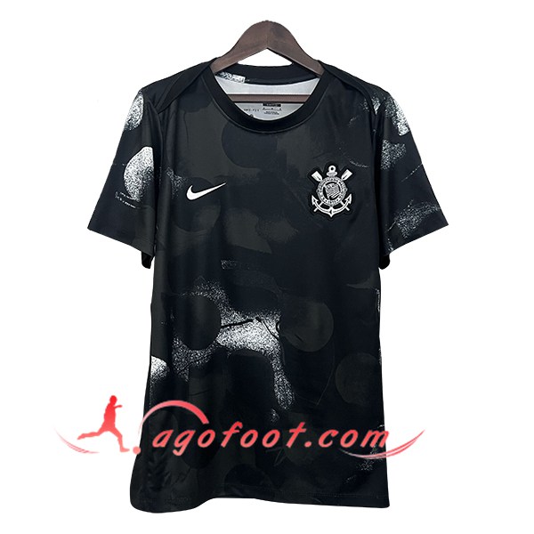 Training T-Shirts Corinthians Noir/Blanc 2025/2026
