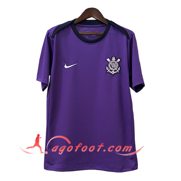 Training T-Shirts Corinthians Pourpre/Noir 2025/2026