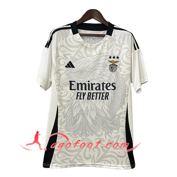 Training T-Shirts S.L.Benfica Blanc/Gris/Noir 2025/2026