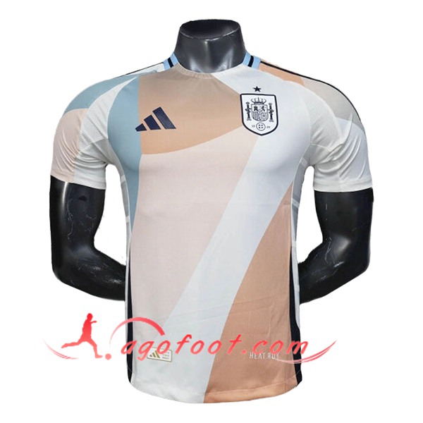 Training T-Shirts Espagne Blanc/Orange/Bleu 2025/2026