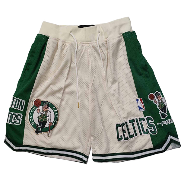 Shorts NBA Boston Celtics 2025/26 Beige/Vert