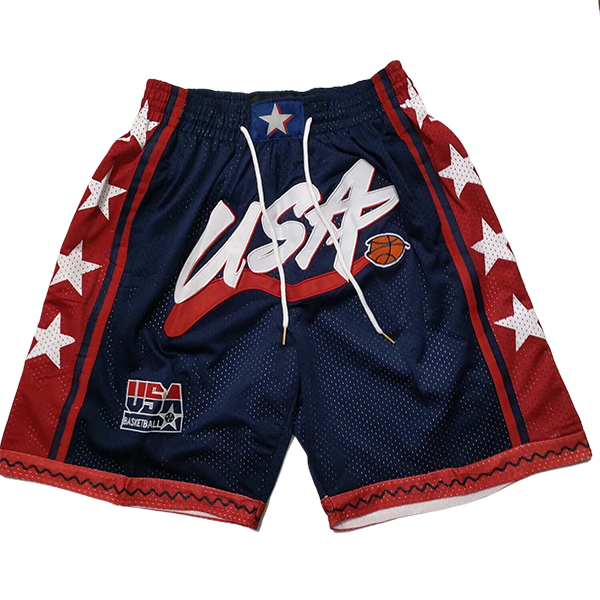 Shorts NBA USA 2025/26 Bleu/Rouge