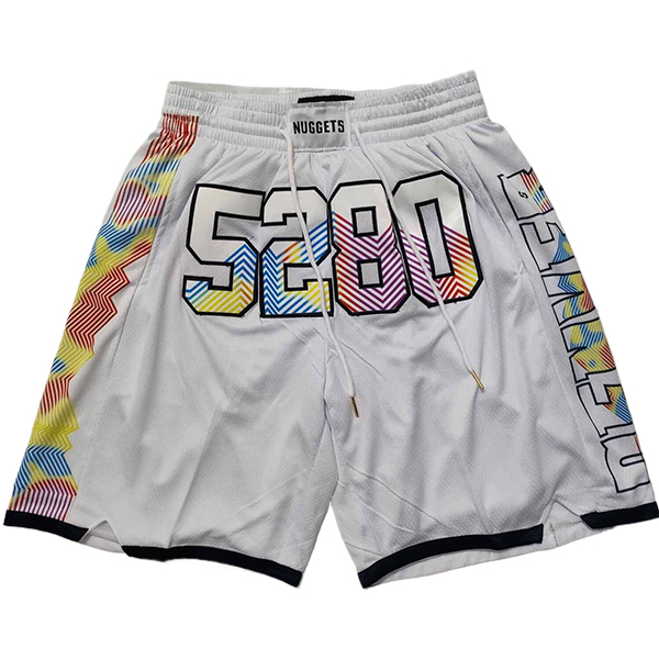 Shorts NBA Denver Nuggets 2025/26 Blanc