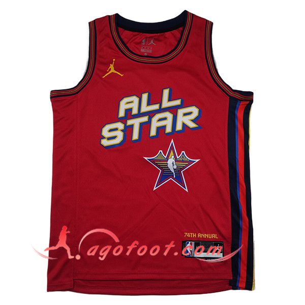 Maillot American All-Star (CURRY #30) 2024/25 Rouge/Noir
