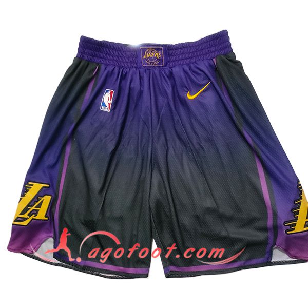Shorts NBA Los Angeles Lakers 2025/26 Pourpre/Noir
