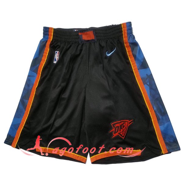Shorts NBA Oklahoma City Thunder 2025/26 Noir/Bleu/Orange