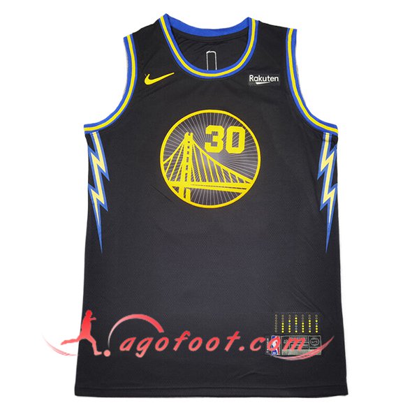 Maillot Golden State Warriors (CURRY #30) 2025/26 Noir/Jaune