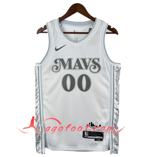 Maillot Dallas Mavericks (CHRISTIE #00) 2025/26 Blanc/Gris
