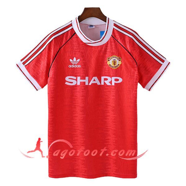 Maillot de Foot Manchester United Retro Domicile 1991/1992