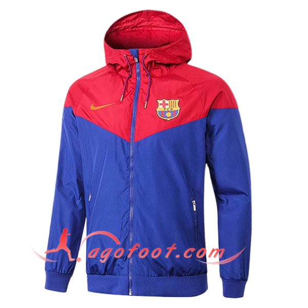 Coupe-Vent FC Barcelone Bleu/Rouge 2025/2026