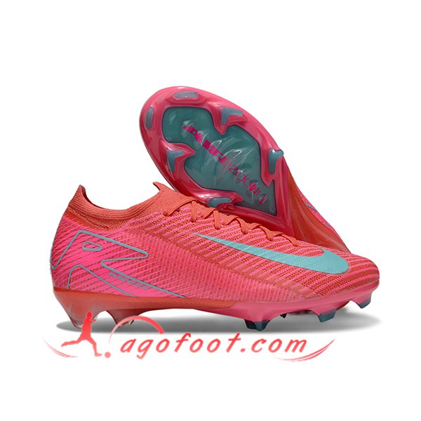 Nike Chaussures de Foot AIR Zoom Mercurial Vapor 16 Elite XXV FG Rose/Bleu
