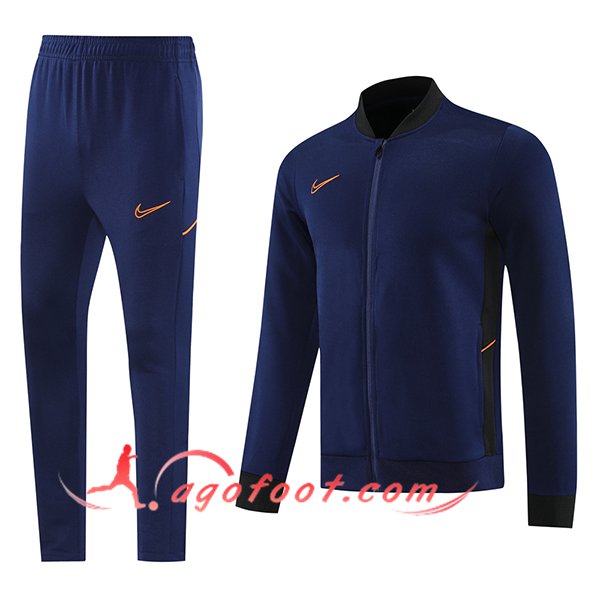 Ensemble Survetement de Foot Veste Foot Nike Bleu Royal 2025/2026