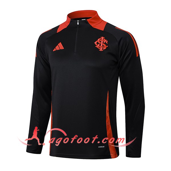 Sweatshirt Training SC Internacional Noir/Rouge 2025/2026