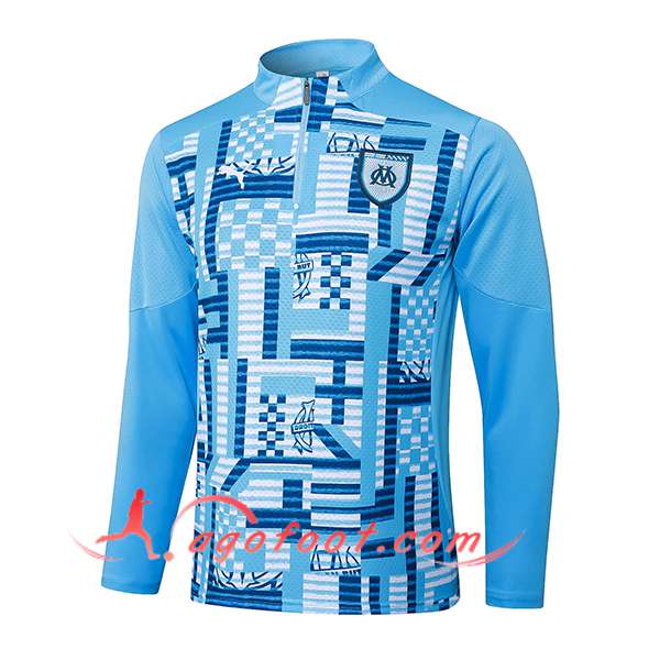 Sweatshirt Training Marseille Bleu 2025/2026