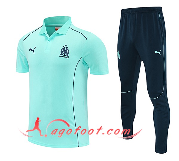 Ensemble Polo Foot Marseille Vert 2025/2026