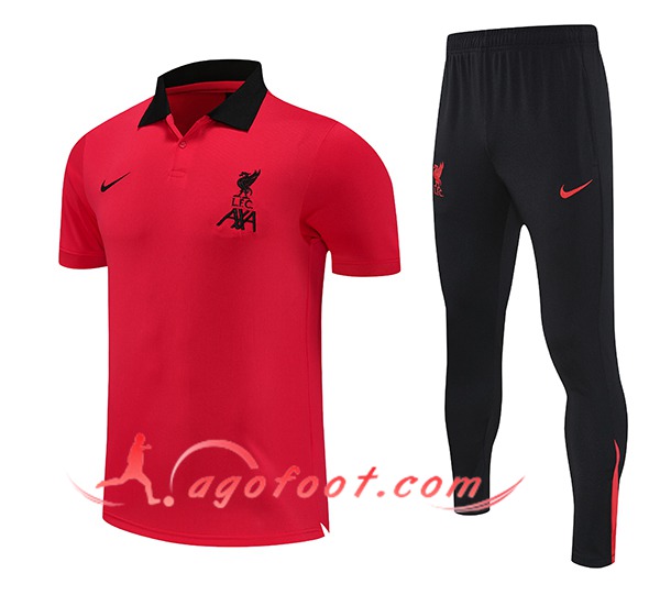 Ensemble Polo Foot FC Liverpool Rouge 2025/2026