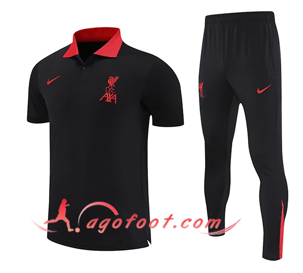 Ensemble Polo Foot FC Liverpool Noir 2025/2026