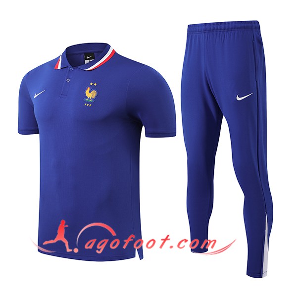 Ensemble Polo Foot France Bleu 2025/2026