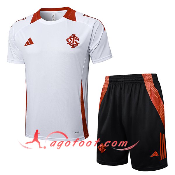 Ensemble Training T-Shirts Internacional Blanc/Rouge 2025/2026