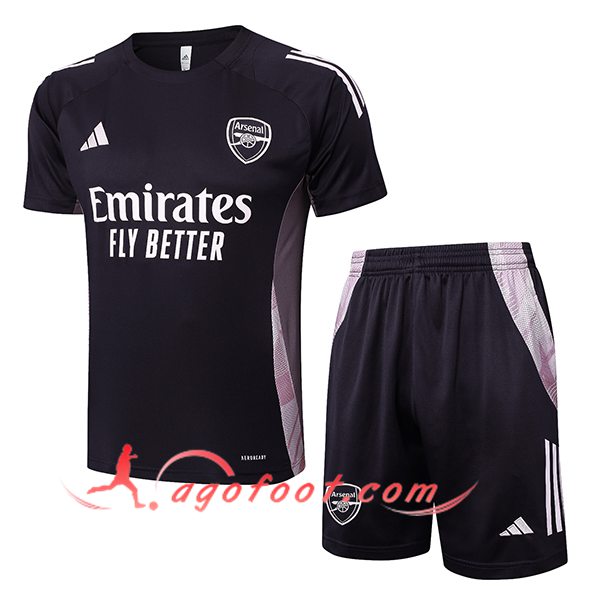 Ensemble Training T-Shirts Arsenal Gris Foncé 2025/2026