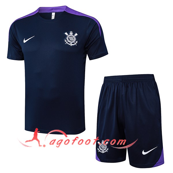 Ensemble Training T-Shirts Corinthians Bleu Royal 2025/2026
