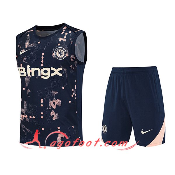 Ensemble Training Debardeur FC Chelsea Bleu Foncé 2025/2026