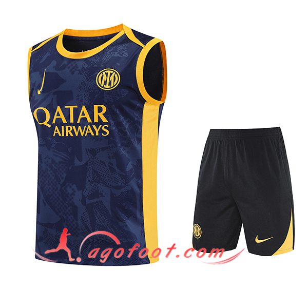 Ensemble Training Debardeur Inter Milan Bleu/Jaune 2025/2026