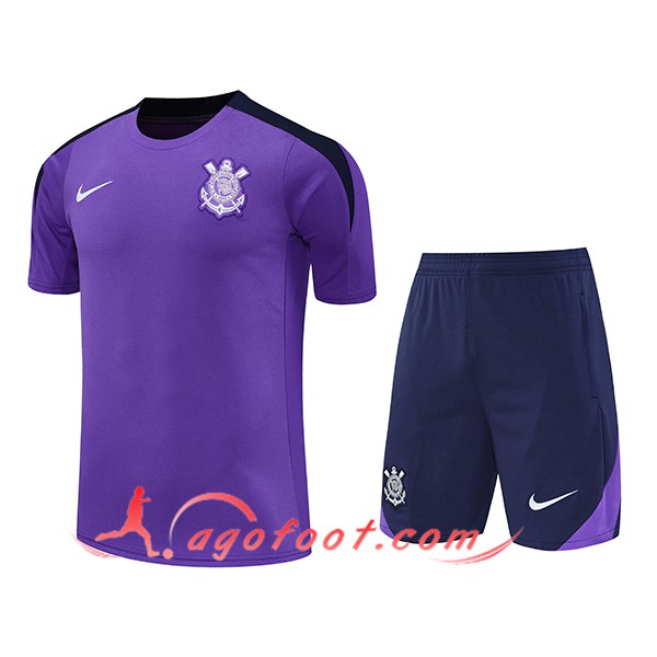 Ensemble Training T-Shirts Corinthians Pourpre 2025/2026