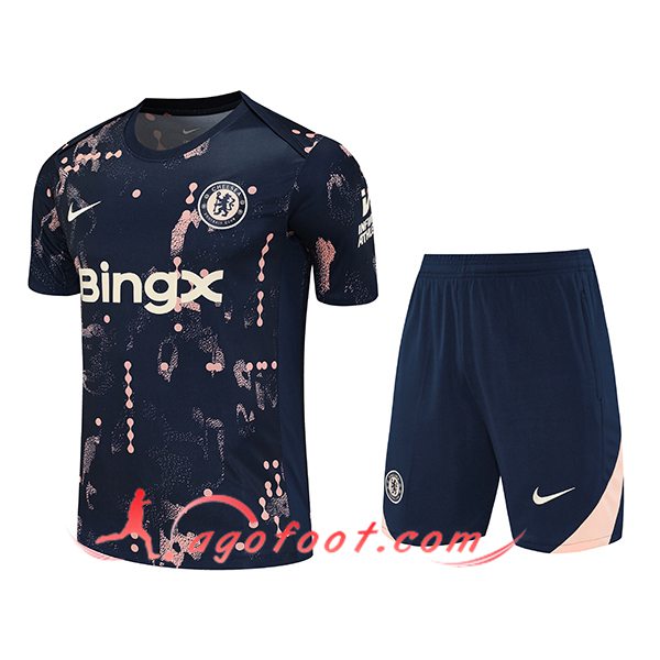 Ensemble Training T-Shirts FC Chelsea Bleu Foncé 2025/2026