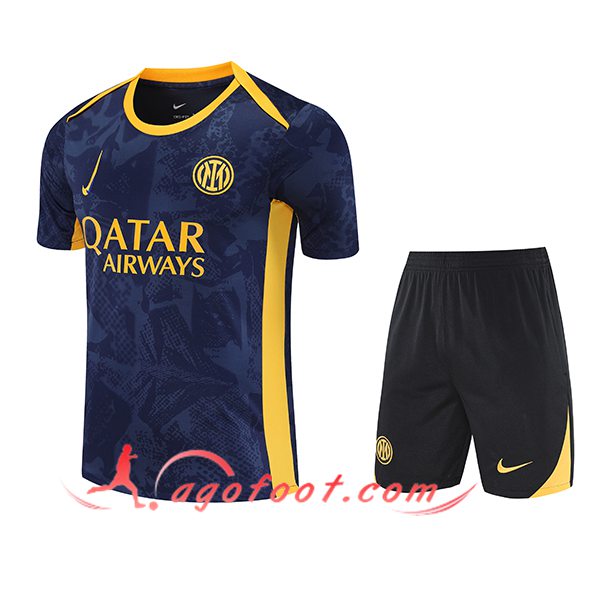 Ensemble Training T-Shirts Inter Milan Bleu/Jaun 2025/2026