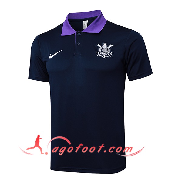 Polo Foot Corinthians Noir/Pourpre 2025/2026
