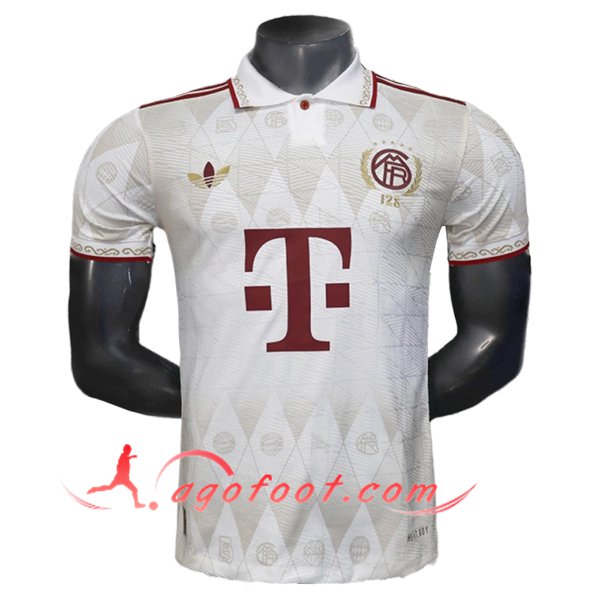 Polo Foot Bayern Munich Beige/Rouge 2025/2026