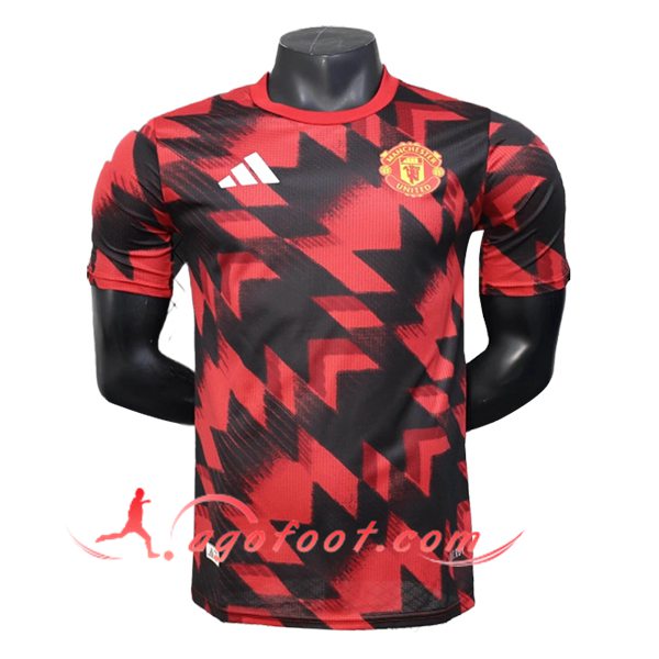 Training T-Shirts Manchester United Rouge/Noir 2025/2026 -02