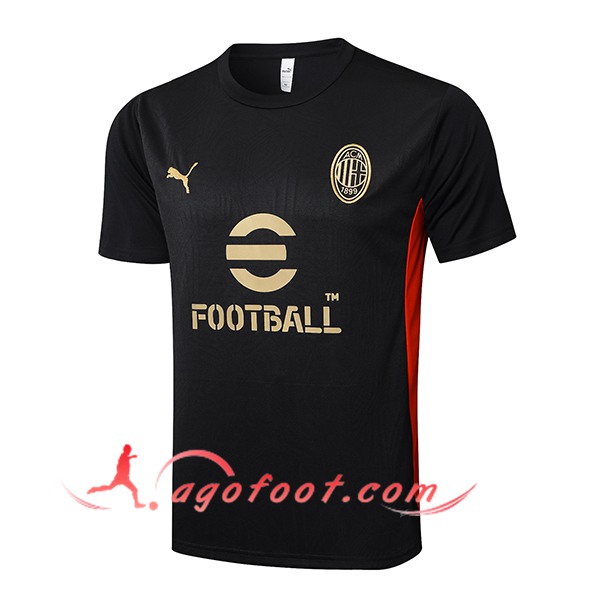 Training T-Shirts Milan AC Noir/Rouge 2025/2026