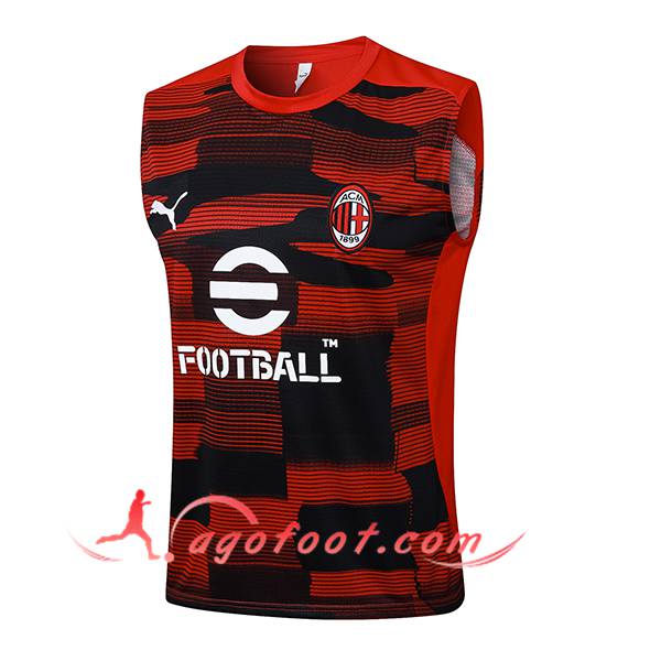 Training Debardeur Milan AC Rouge/Noir 2025/2026