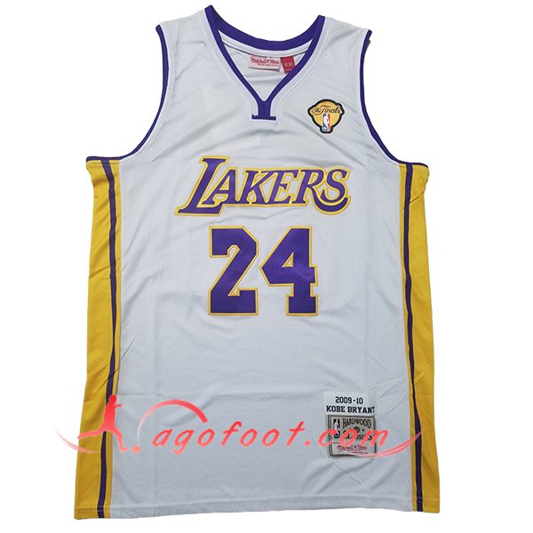 Maillot Los Angeles Lakers (BRYANT #24) 2025/26 Blanc/Jaune/Pourpre