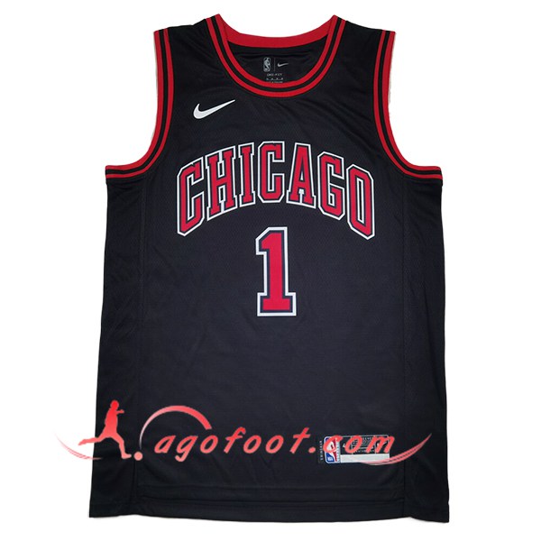 Maillot Chicago Bulls (ROSE #1) 2025/26 Noir/Rouge