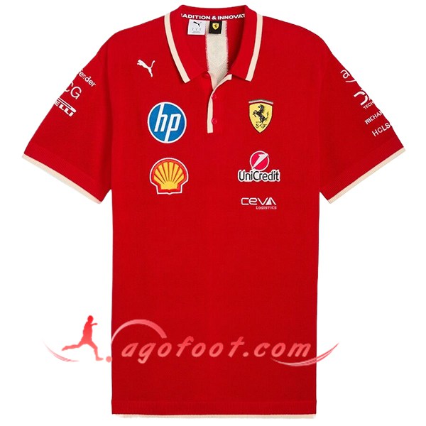 Polo Scuderia Ferrari F1 Team Rouge 2025 -03