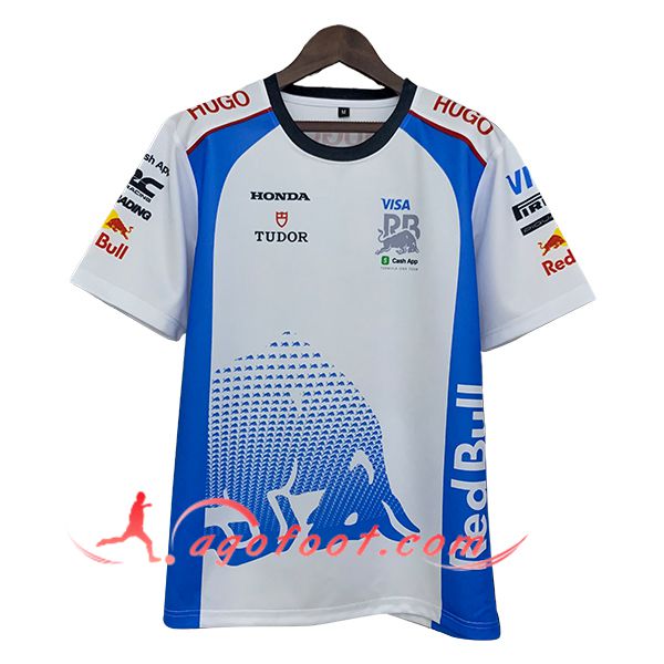 T-Shirt RedBull Racing F1 Team Blanc/Bleu 2025