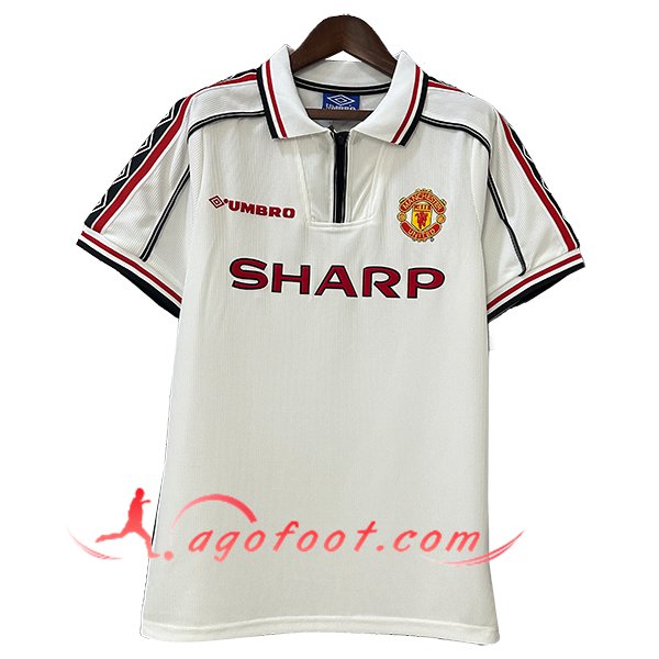 Maillot de Foot Manchester United Retro Commemorative Edition 1998/1999