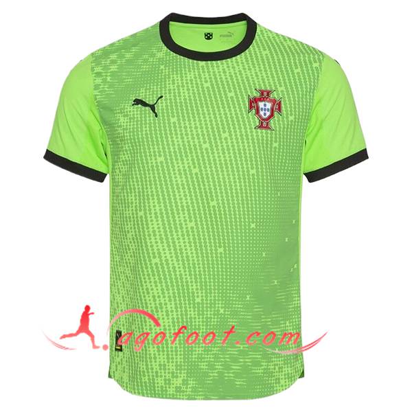 Nouveau Maillot Equipe Foot Portugal Gardien De But Vert 2025/2026
