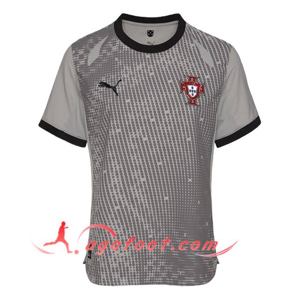Nouveau Maillot Equipe Foot Portugal Gardien De But Gris 2025/2026