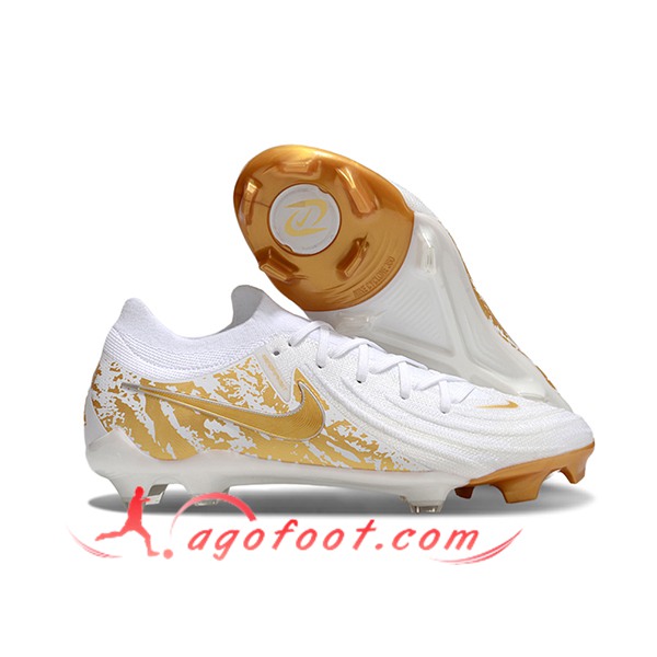 Nike Chaussures de Foot Phantom Luna Elite NU FG Blanc/Jaune -02