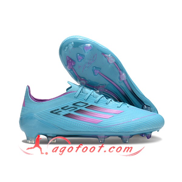 Adidas Chaussures de Foot F50 ELITE FG Bleu/Pourpre