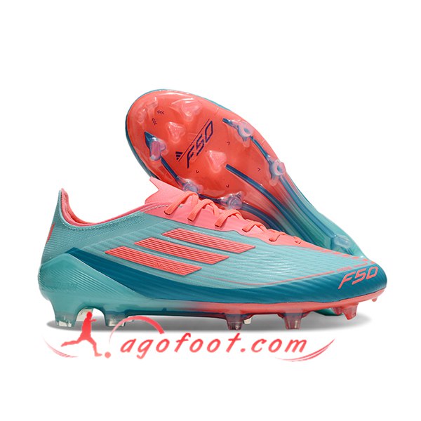 Adidas Chaussures de Foot F50 ELITE FG Bleu/Rose