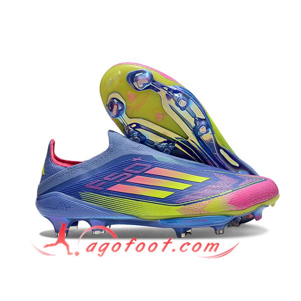 Adidas Chaussures de Foot F50+ FG Pourpre/Vert