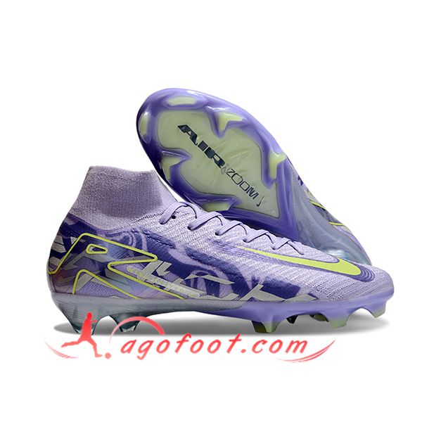 Nike Chaussures de Foot Air Zoom Mercurial Superfly IIX Elite FG Pourpre
